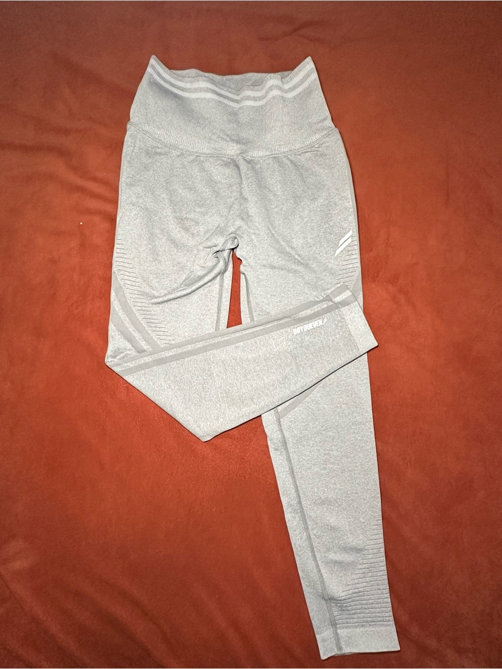 DOYOUEVEN Light Gray Seamless High-Waist Leggings